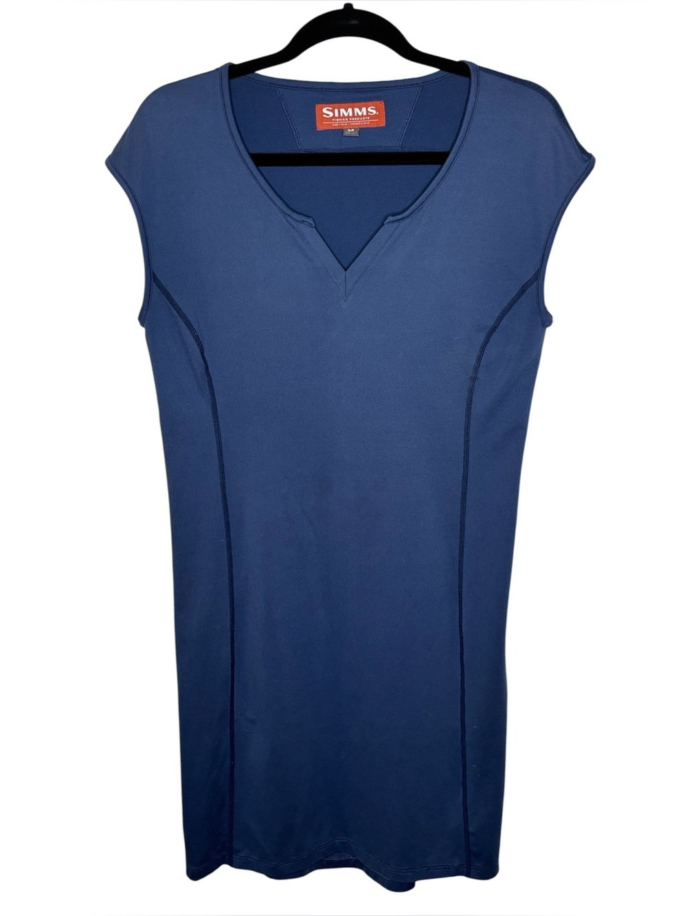 SIMMS Fishing Women's Drifter Dress Size M Navy Blue Stretch Lightweight UPF+